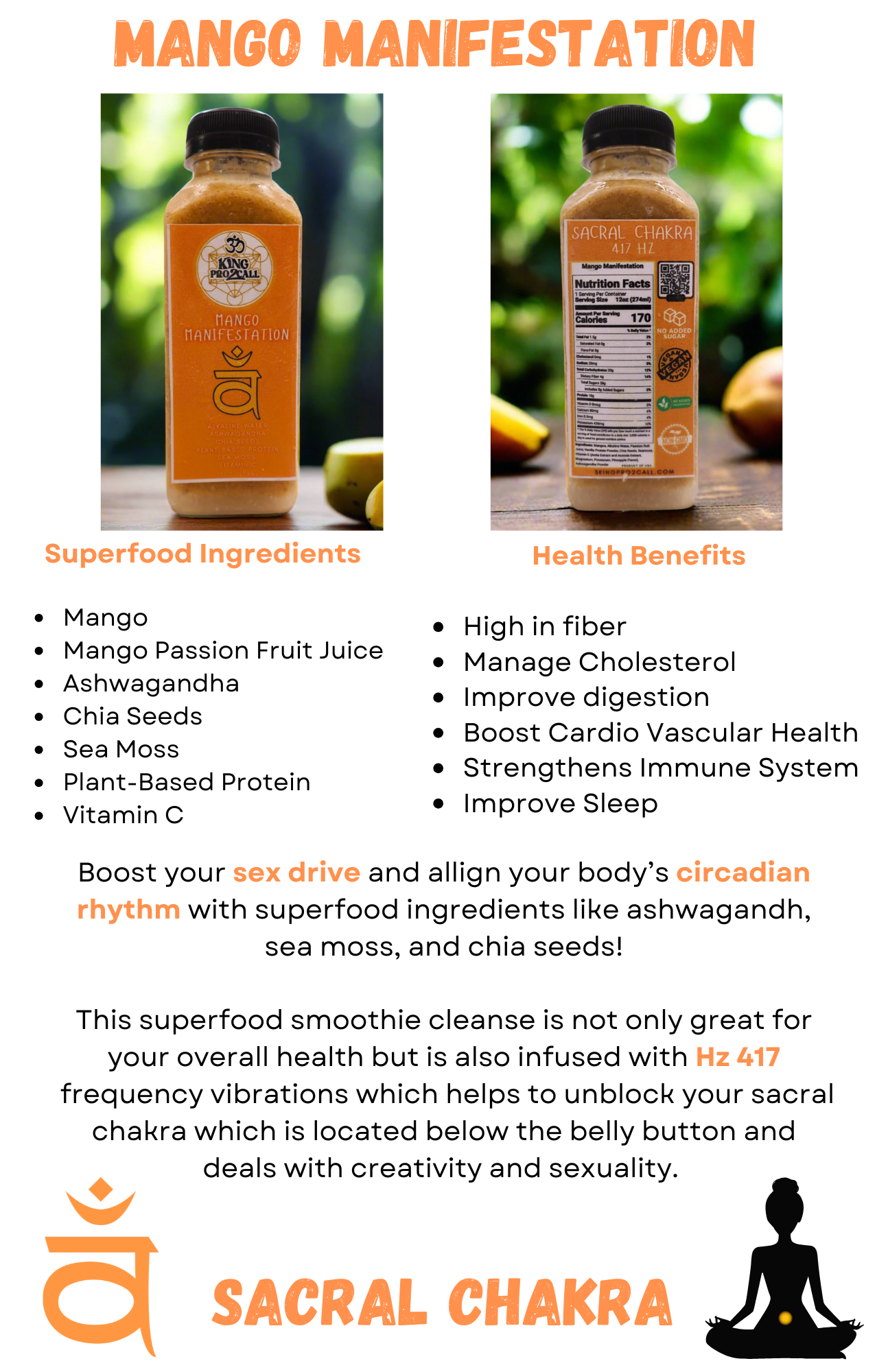 Mango Manifestation (Sacral Chakra) Superfood Smoothie Cleanse