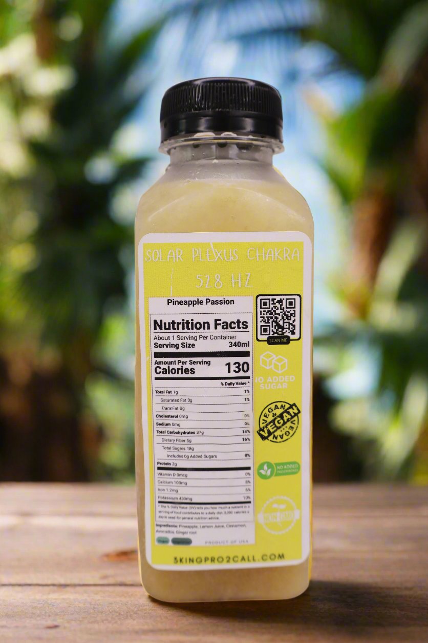 Pineapple Passion (Solar-Plexus Chakra) Superfood Juice Cleanse