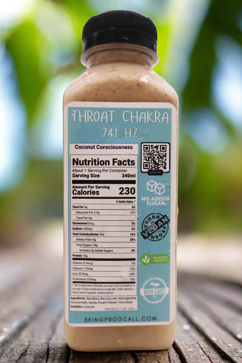 Coconut Consciousness (Throat Chakra) Superfood Smoothie Cleanse