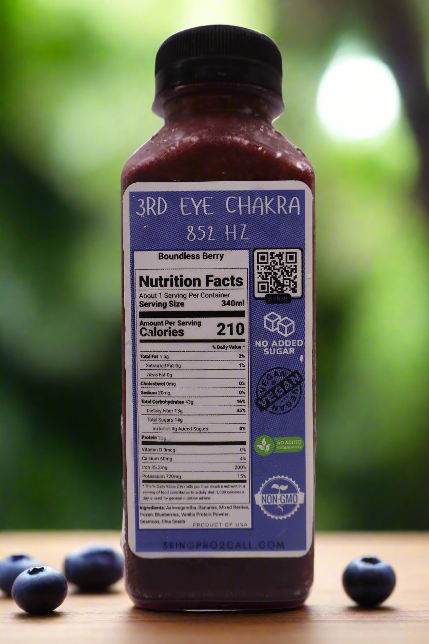 Boundless Berry (3rd Eye Chakra) Superfood Smoothie Cleanse